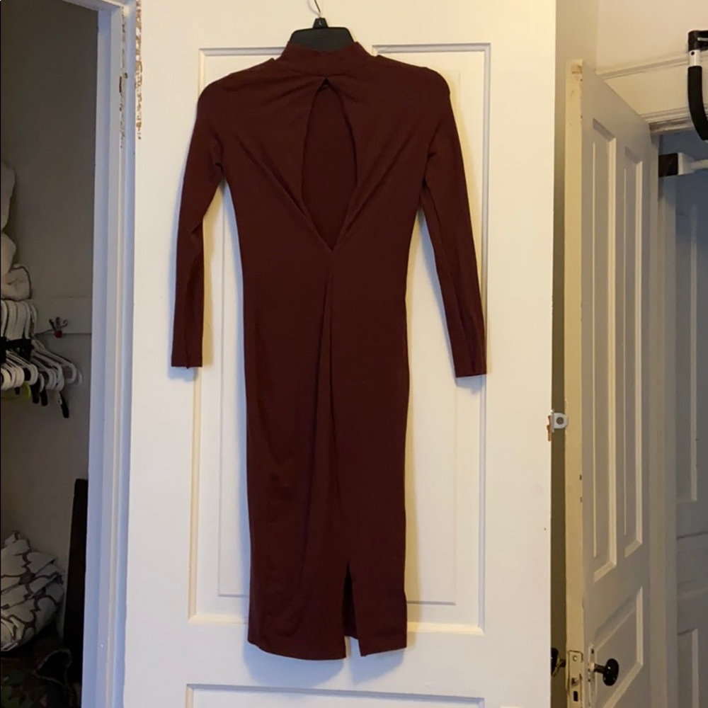 American Apparel Mockneck Body Con Dress